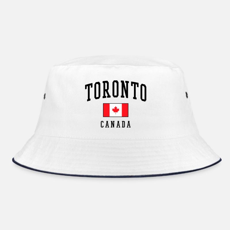 Idée cadeau pour le design du drapeau du Canada à Toronto - Bob - blanc/marine