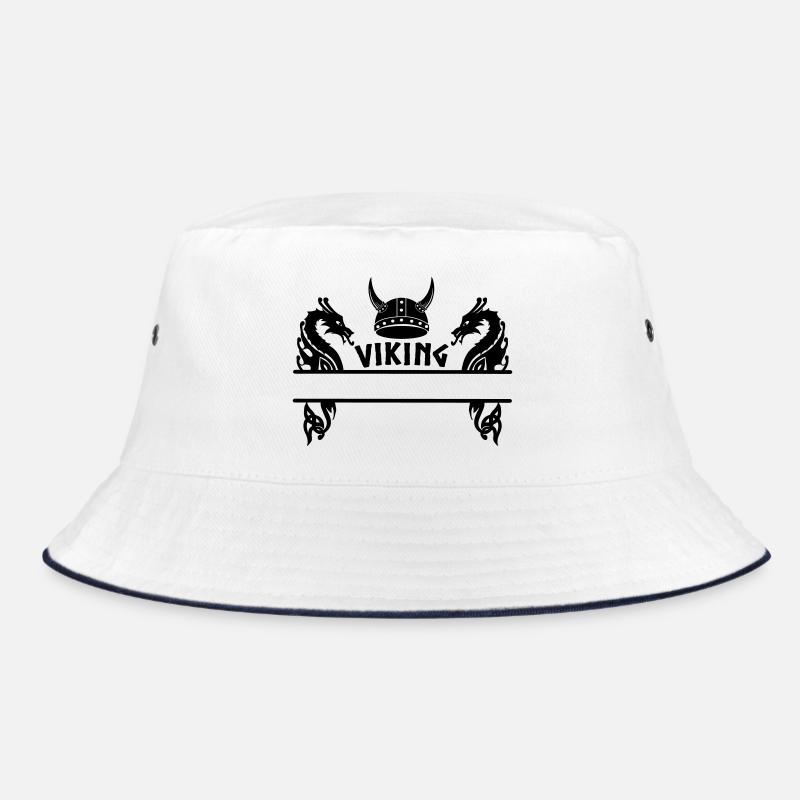 Namensschild des Wikingerdrachenhelms Bucket Hat