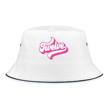 Twelve 12th Birthday For Girls 12 Years Old - Bucket Hat - white/navy - Front