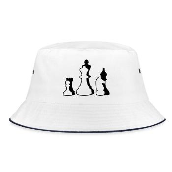 Chess - Bucket Hat - white/navy - Front