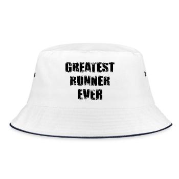 Toller Läufer - Bucket Hat - Weiß/Navy - Vorne