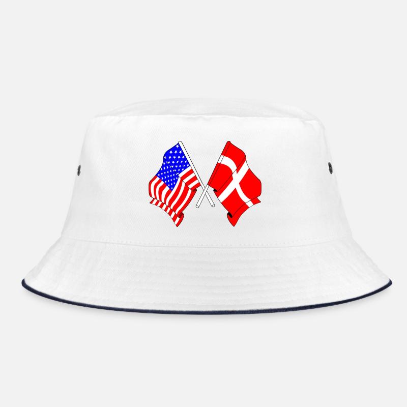 Drapeau des États-Unis et drapeau du Danemark Bob