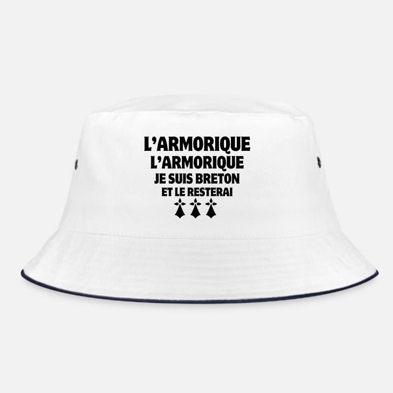 Bretagne, je suis Breton, Armorique - Bob - blanc/marine
