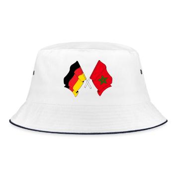 Drapeau de l’Allemagne et drapeau du Maroc - Bob - blanc/marine - Devant