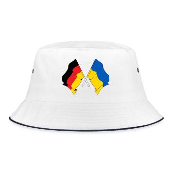 Drapeau de l’Allemagne et drapeau de l’Ukraine - Bob - blanc/marine - Devant