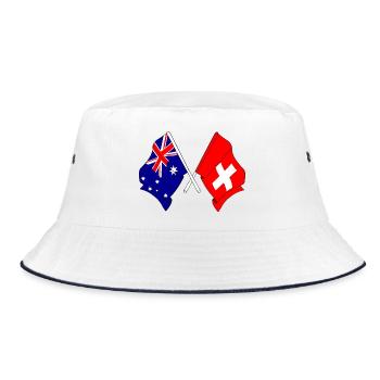Drapeau de l’Australie et drapeau de la Suisse - Bob - blanc/marine - Devant