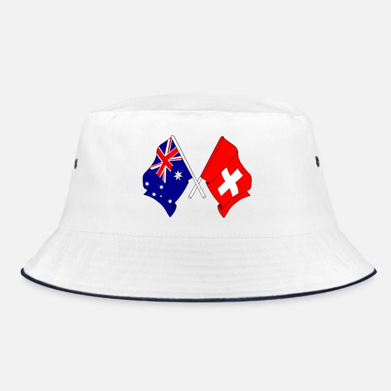 Drapeau de l’Australie et drapeau de la Suisse Bob
