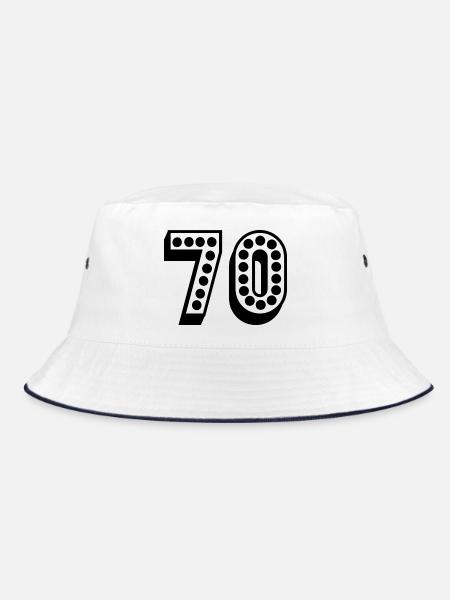 JAHRESTAG. ALLES GUTE ZUM GEBURTSTAG. ALLES GUTE ZUM GEBURTSTAG. - Bucket Hat - Weiß/Navy