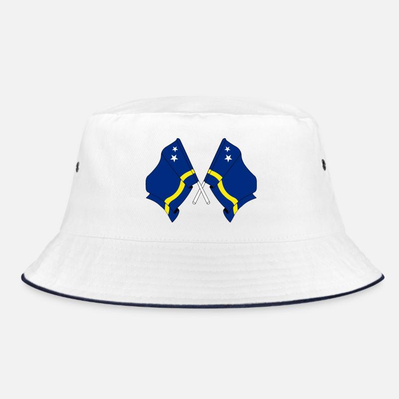 Two flags crossed from Curacao Bucket Hat