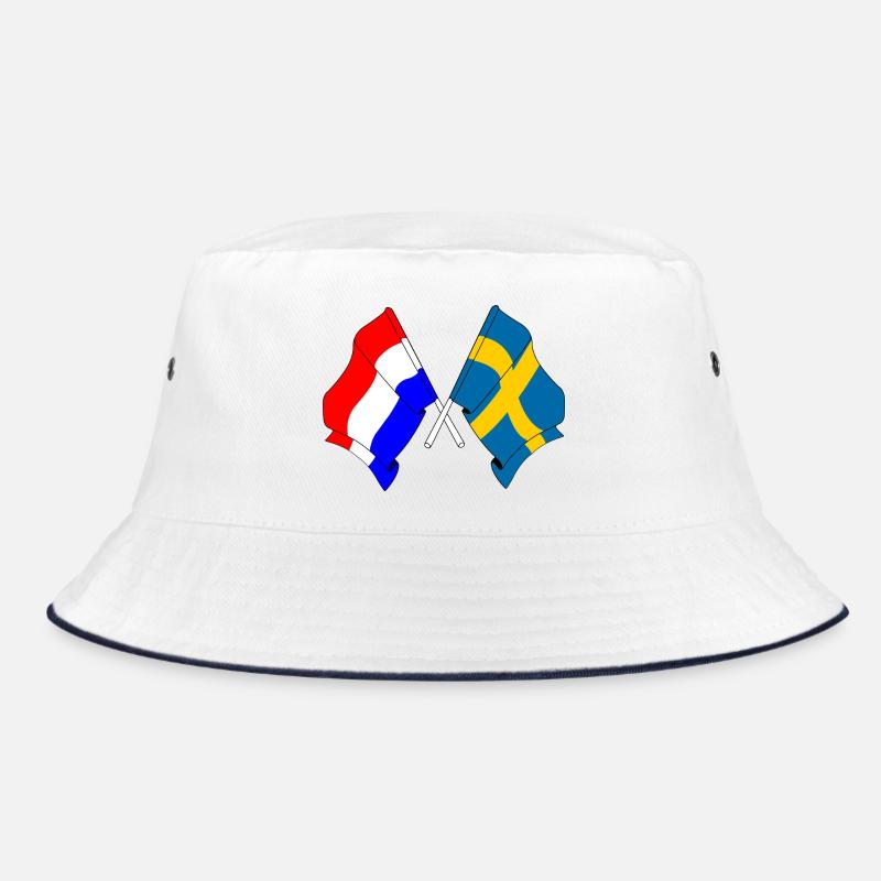Drapeau des Pays-Bas et drapeau de la Suède Bob