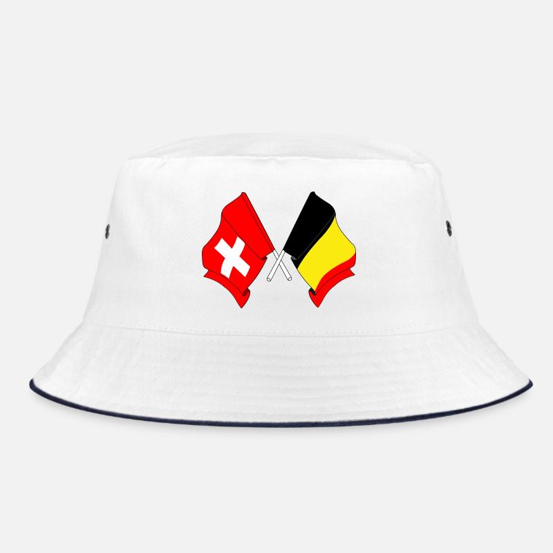 Drapeau de la Suisse et drapeau de la Belgique Bob