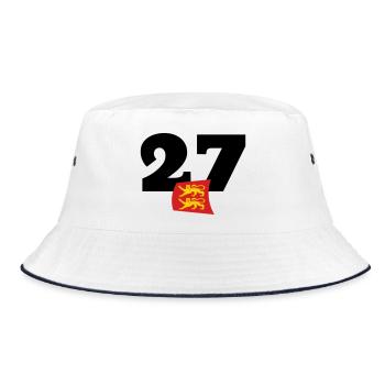 Normandy - Eure - 27 - Bucket Hat - white/navy - Front
