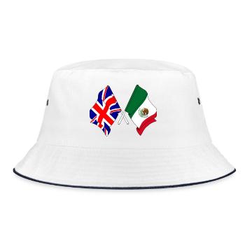 Drapeau de l’Angleterre, drapeau du Mexique - Bob - blanc/marine - Devant