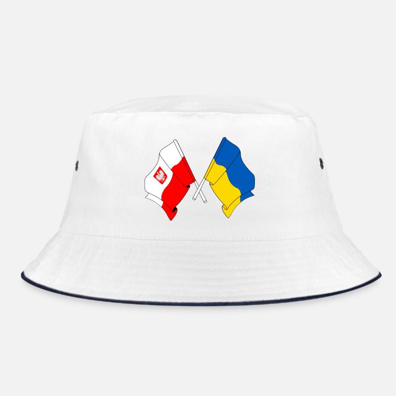 Drapeau de la Pologne, drapeau de l’Ukraine traversé Bob
