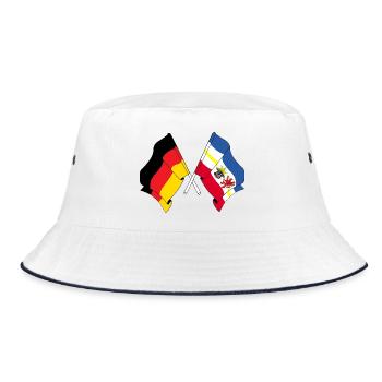 Drapeau Allemagne, Mecklembourg-Poméranie-Occidentale - Bob - blanc/marine - Devant