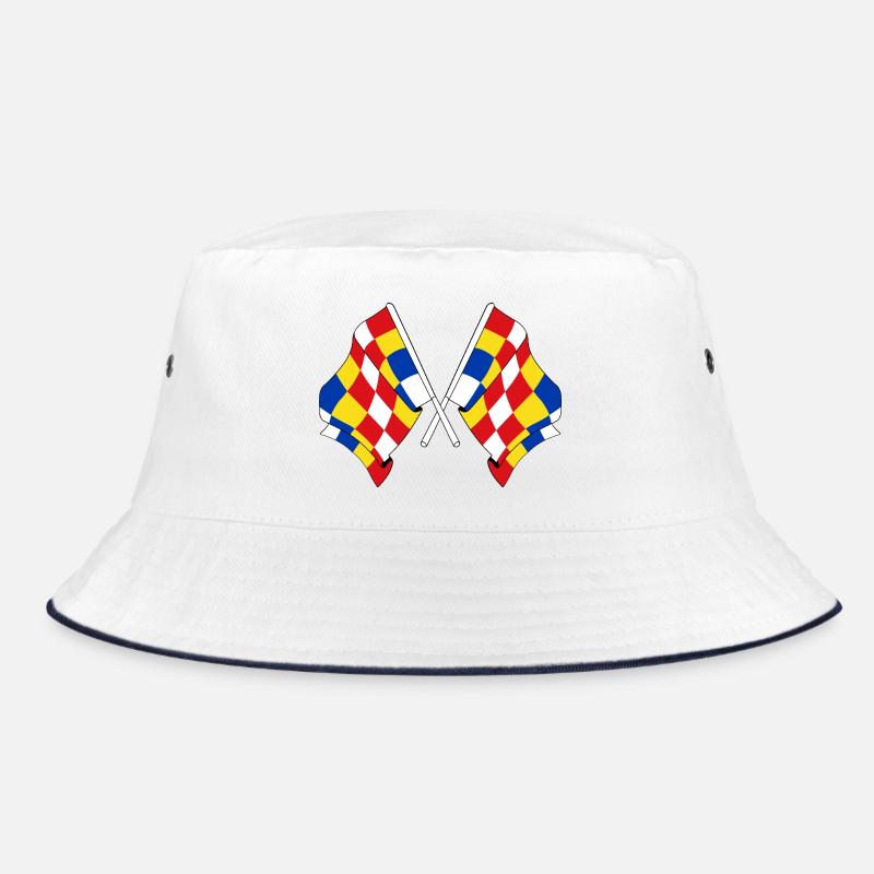 Two flags Antwerp Belgium Bucket Hat