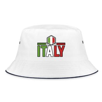 Italie Italien Italien Italie - Bob - blanc/marine - Devant