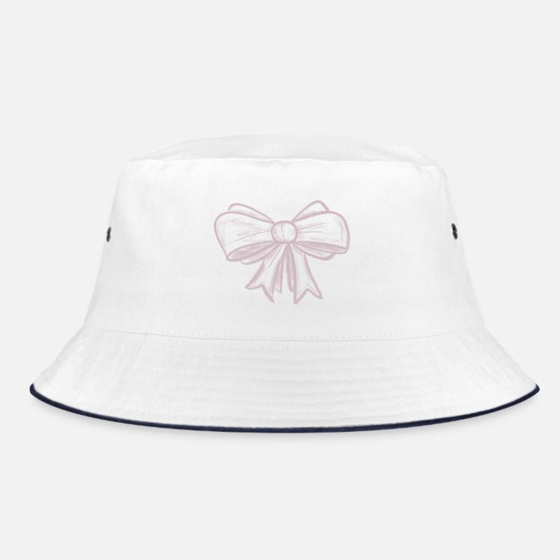 Rosa Schleife süßes Design Bucket Hat