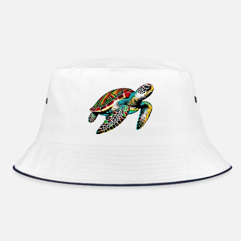 Tortue - Bob - blanc/marine