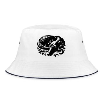 Galgo - Bucket Hat - white/navy - Front