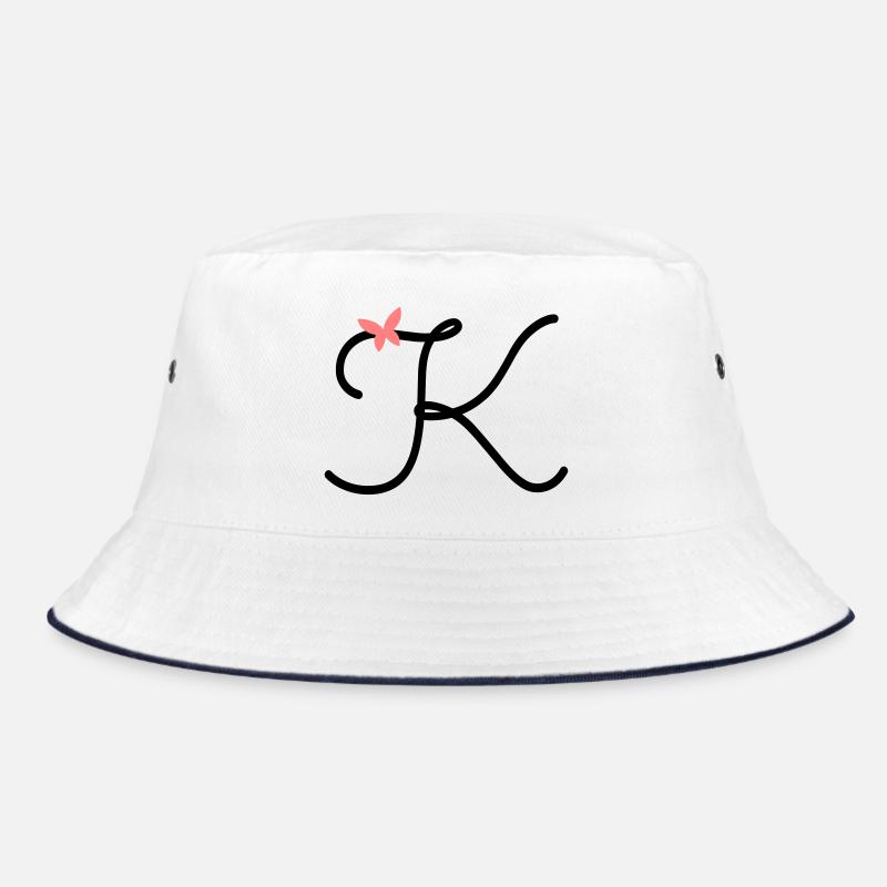 Buchstabe K Schmetterlingsbuchstabe Bucket Hat