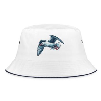 Albatross - Bucket Hat - white/navy - Front