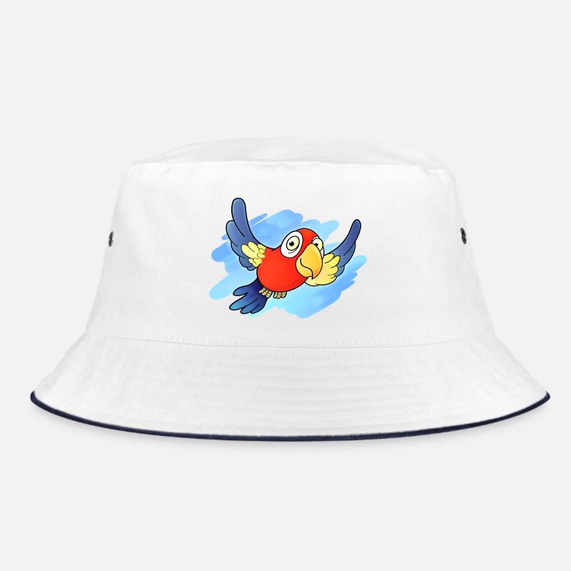 Papagei (Himmel) Bucket Hat