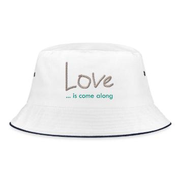 Love n1 - Bucket Hat - Weiß/Navy - Vorne
