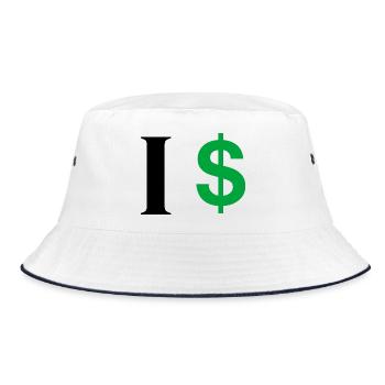 Lettre i dollar - Bob - blanc/marine - Devant