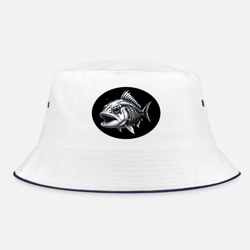 Fisch Skelett Bucket Hat