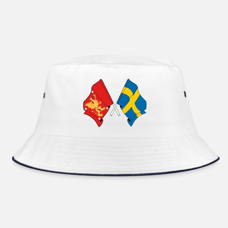 Drapeaux de l’Östergötland et de la Suède Bob