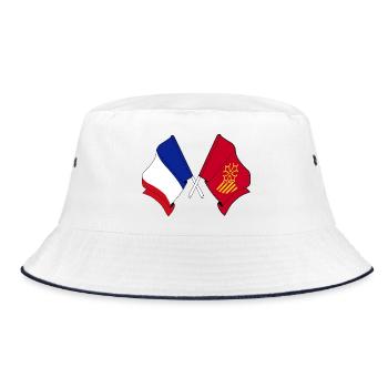 Languedoc-Roussillon & France – Une seule identité - Bob - blanc/marine - Devant
