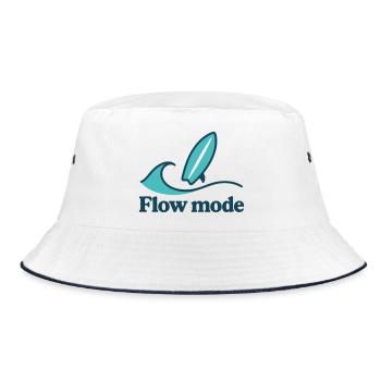Flow Mode - Bucket Hat - white/navy - Front