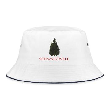 Forest Assembly Nature Design Black Forest - Bucket Hat - white/navy - Front