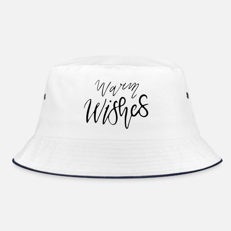 Warm Wishes – Handlettering Design Multi-Color Var Bucket Hat