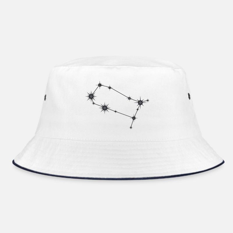 Gémeaux Étoile Constellation Signe du zodiaque Noir et gris Bob