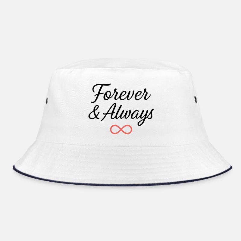 Eternal Infinity Symbol Typography Design Bucket Hat