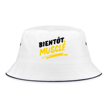 Design Musculature Énergique en Style Urban - Bob - blanc/marine - Devant