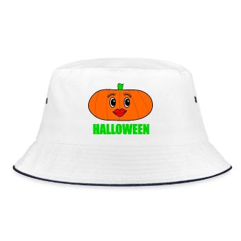 HALLOWEEN. CITROUILLE. CITROUILLE HALLOWEEN - Bob - blanc/marine - Devant