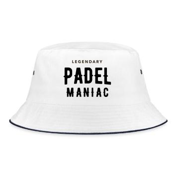 Maniaque du padel - Bob - blanc/marine - Devant