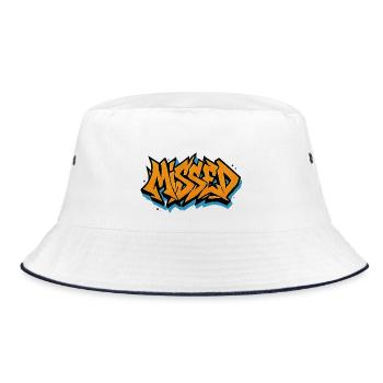 Graffiti Merch - Bucket Hat - Weiß/Navy - Vorne