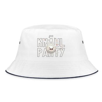 Yarn Ball Party - Bucket Hat - white/navy - Front