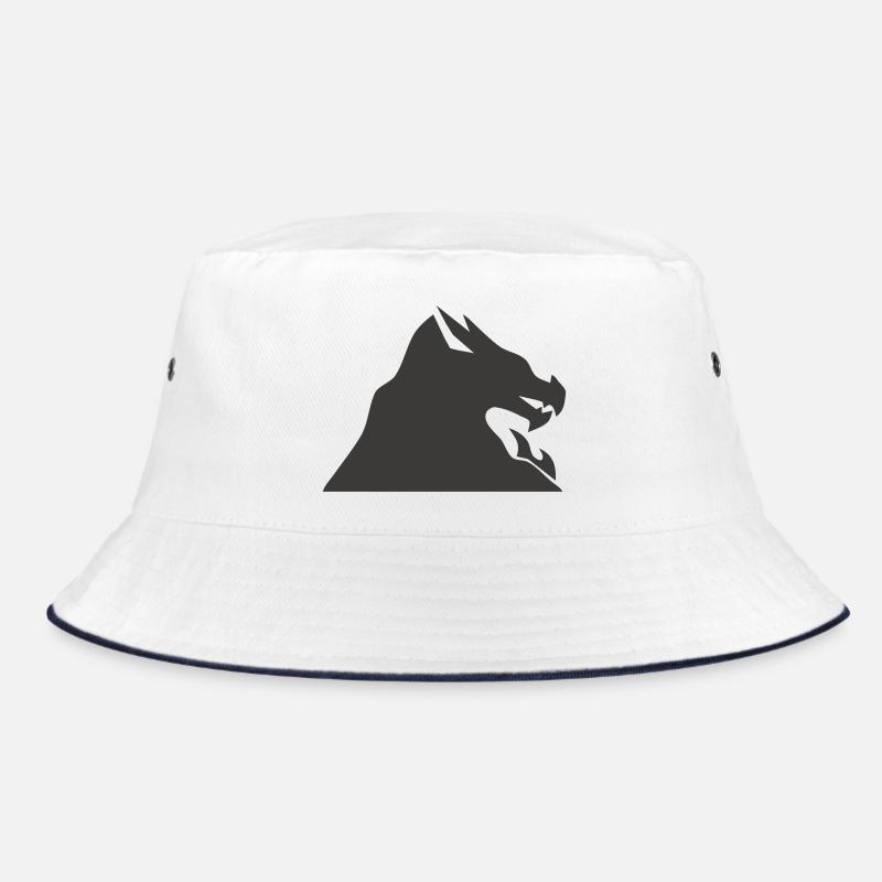 Drachenkopf Silhouette Bucket Hat