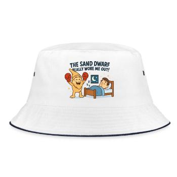 The sand dwarf strikes ! - Bucket Hat - white/navy - Front