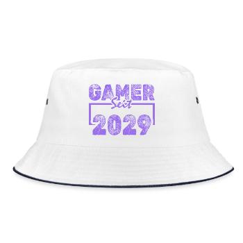 Daddeln 2029 - Bucket Hat - Weiß/Navy - Vorne