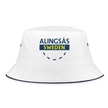 Alingsås Sweden Sign - Bucket Hat - white/navy - Front