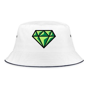 Diamant (pierre précieuse symbole brillant / POS Gre 3C) - Bob - blanc/marine - Devant