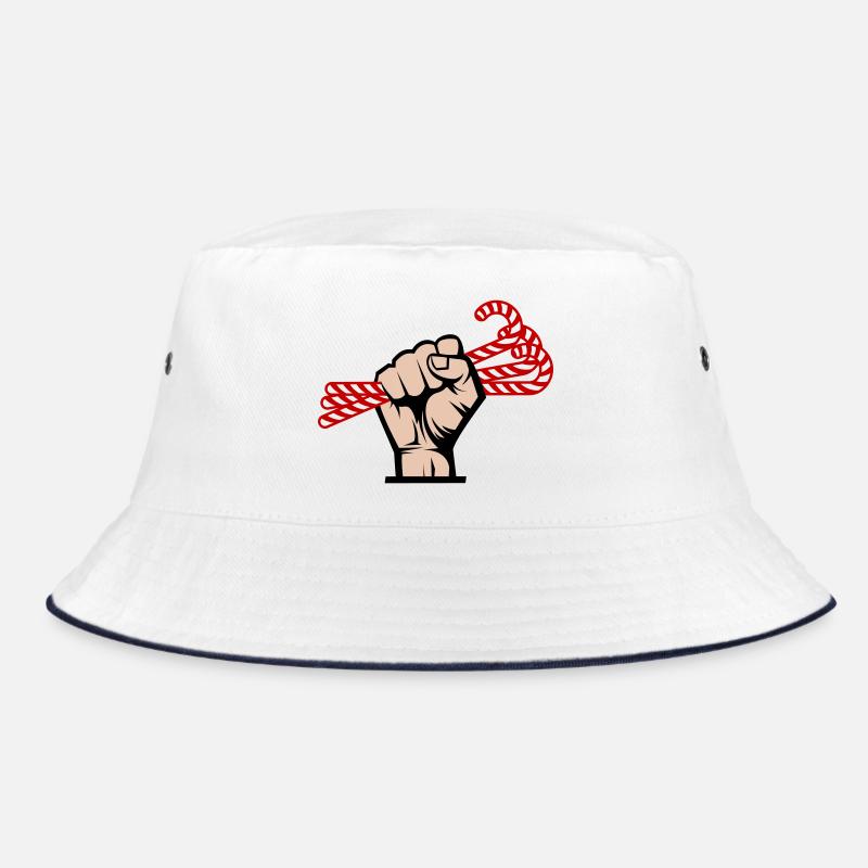 I Want Candy, Revolutionary, Slogan & Sugar Design Bucket Hat