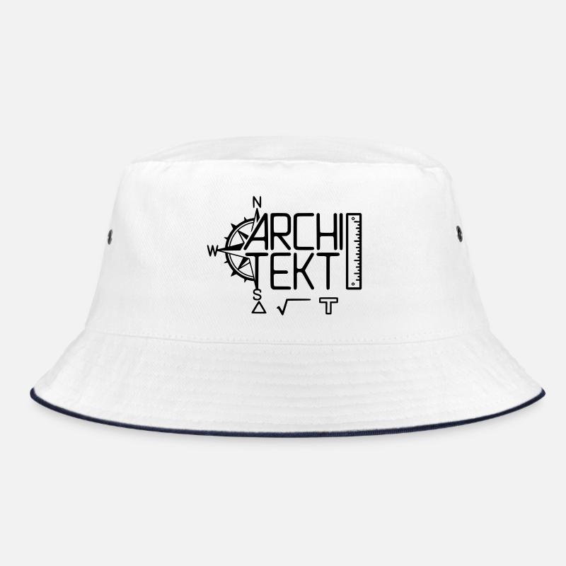 Architect Design with Drawing Tool Bucket Hat