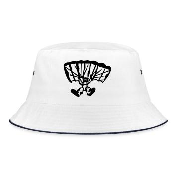 parachutist - Bucket Hat - white/navy - Front